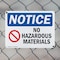 Signmission No Hazardous Materials OSHA Notice Sign, Plastic, 10in W x 7in L, 2PK OS-2PACK-NS-P-710-L-14649 - alternate 4